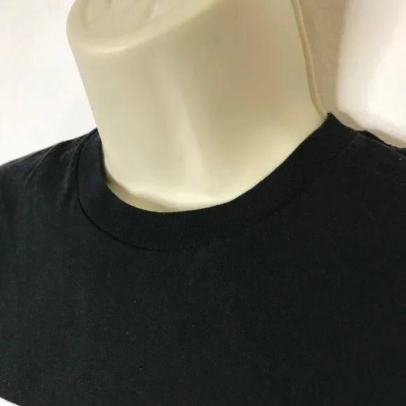 Vans Off the Wall Black Crop T-shirt SMALL S Spider Skateboard Crewneck - Picture 5 of 8